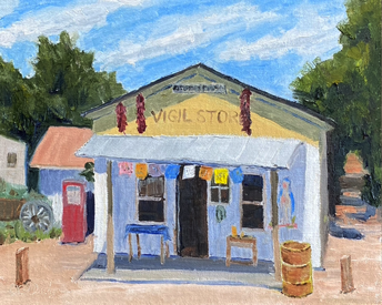 Noon at Vigil Store
8" x 10" - Oil on Linen